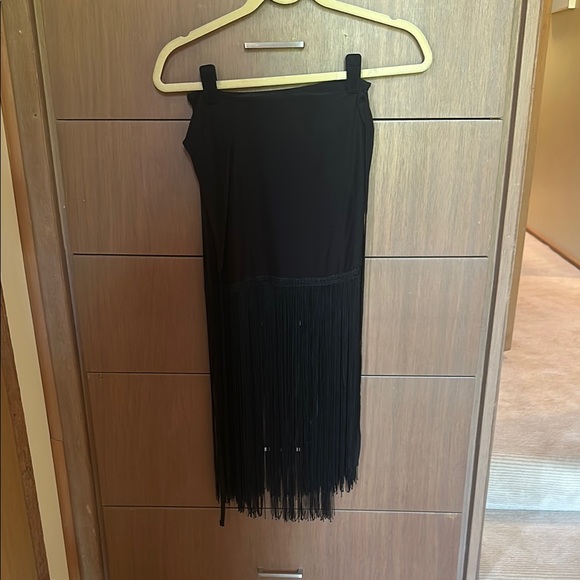 Reformation Dresses & Skirts - Reformation Black Midi Fringe Skirt